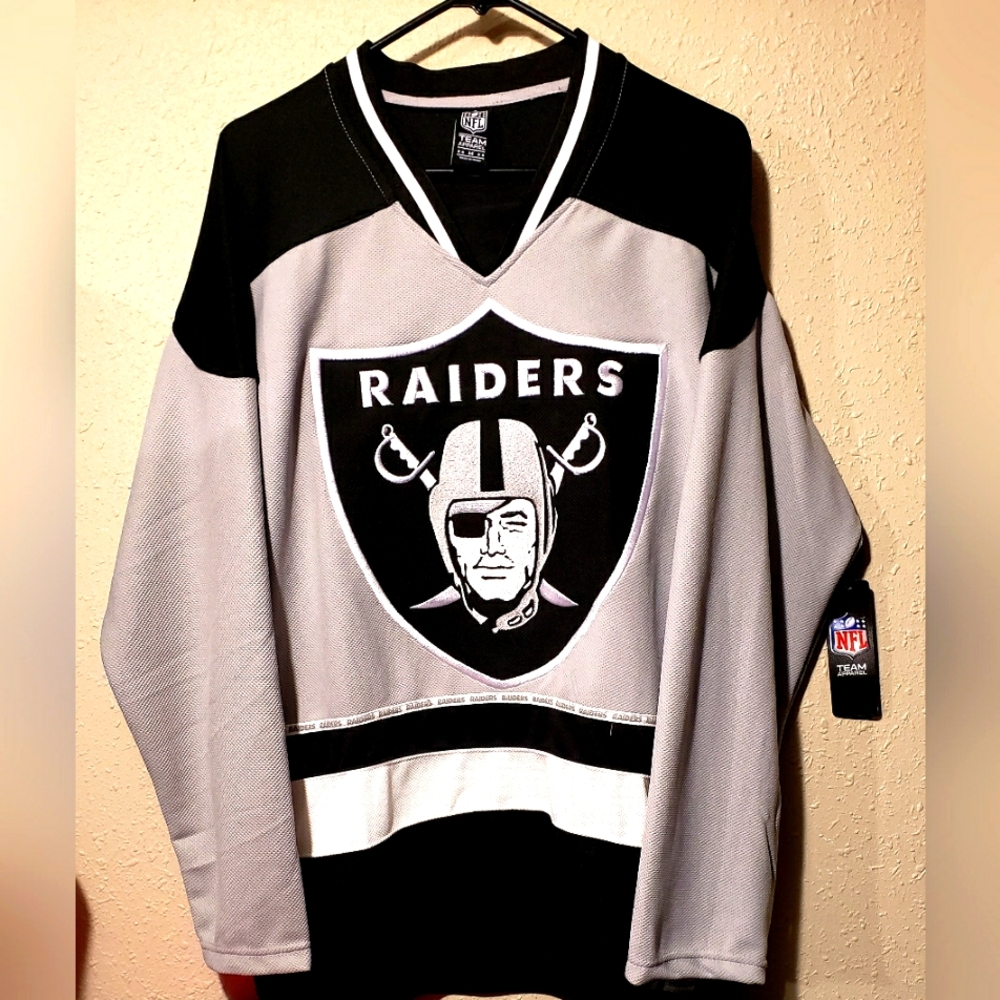 NFL Las Vegas Raiders Stitched Hockey Jersey Size Medium